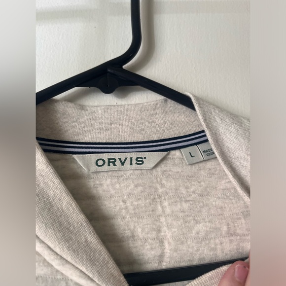 Classic cotton full zip sweatshirt/bomber jacket from Orvis. Women’s size Large. - Picture 4 of 4